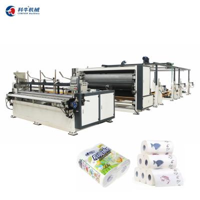 China Hotels Embossing Lamination Bathroom Tissue Paper Machine for sale