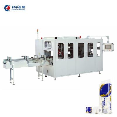 China Hotels automatic package bundling machine for packed/unpacked with core or coreless toilet paper roll tissue paper for sale