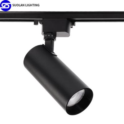 China Modern manufacturers direct floor tile LED track light shopping malls supermarket showroom clothing stores with LED spotlights 35W spotl for sale