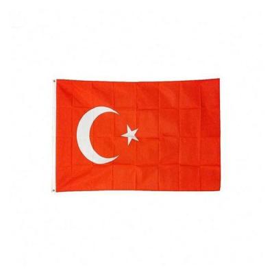 China 68d Polyester Silk Screen Large Flags Country Flags FLYING Turkey Turkish Flag Custom Printing 90x150cm List Prices for sale