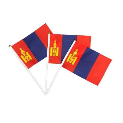 China Handheld Polyester Mini National Flag Custom Flags Polyester Nylon Flag for sale