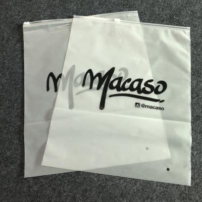 China Custom Moisture Proof Packaging Bag For Garment Wholesale Zipper Bag With Own Logo Customized Plastic Poly Bag For Packaging Clothing for sale