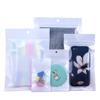 China Matt Finished Zipper Bag Custom Printed Moisture Proof, Clear Plastic Zipper Lock Packaging Bags With Logo Printing for sale