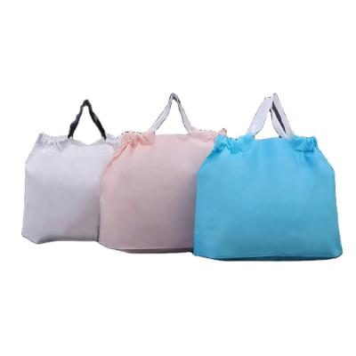 Chine Custom Printing Plastic Soft Plastic Bags Buckle Handle Tote Shopping Bags Grocery Store Moisture Proof à vendre