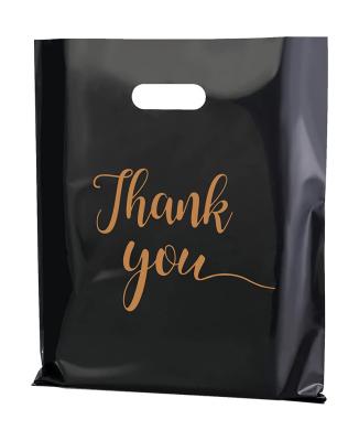 Chine Custom Printed Logo Design Moisture Proof Handle Plastic Bag Die Cut Bag Thank You Apparel/Shoe Packaging Shopping Bag à vendre