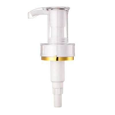 China Non Spill 32/410 White PP Sprayer Liquid Cream Dispenser Lotion Pump Manual Pressure for sale