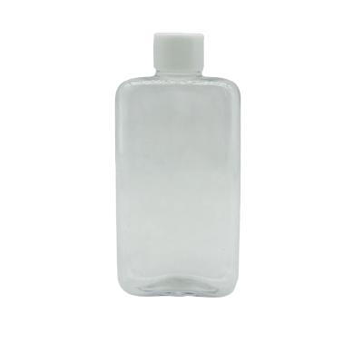 China 100ml PET Chemical Plastic Cosmetic Square Shampoo Bottle With Screw Cap for sale