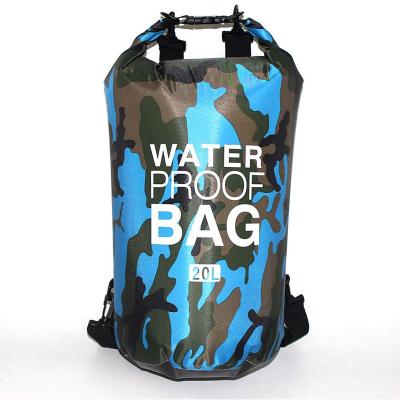 China Wholesale Custom Durable Waterproof Logo PVC Backpack Dry Bags 20l 10l Waterproof Backpack Portable Outdoor Floating Swimming Bag for sale