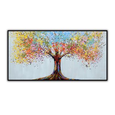 China Abstract Handmade Tree Oil Painting Abstract Picture For Wall Art Large Scale Still Lives for sale