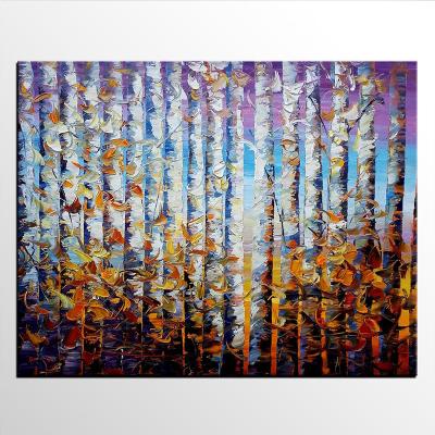 China Wholesale Famous Handmade Natural 3D Landscape Oil Painting Abstract Beautiful Oil Painting On Canvas For Hotel Decor for sale