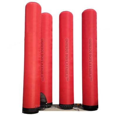 China Oxford Orient Inflatables Nylon Custom Promotion Pillars LED Inflatable Advertising Pillar Tube Column for sale