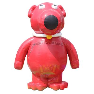 China 0.55mm PVC Tarpaulin Orient Inflatables Custom Attractive Inflatable Cartoon Dog Figure For Advertising Marketing for sale