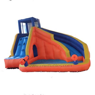 China Orient Inflatables Nylon Inflatable Garden Water Splash Slide Orange Spray for sale