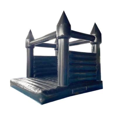 China Mesh PVC Wedding Party Black Inflatable Bouncy Castle Luxury Jumping Castle For Sale for sale