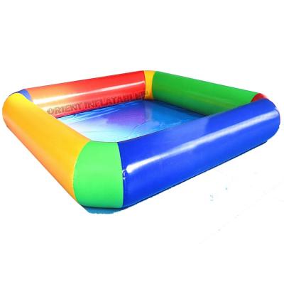 China Plato 0.90mm PVC Tarpaulin Orient Inflatables Multi Color Inflatable Pool Water Bubble Ball Pool Air Pitches Pool for sale