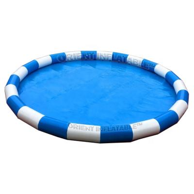 China Plato 0.90mm PVC Tarpaulin Orient Inflatables Multi Color Giant Pool Inflatable Round Water Bubble Ball Pool for sale