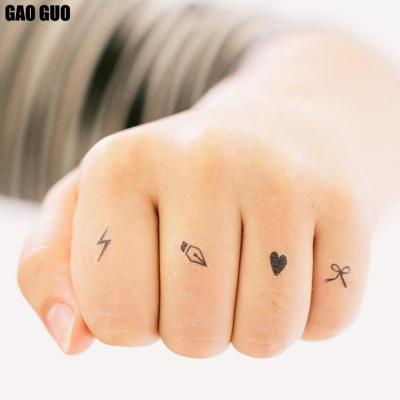 China Small Girl Finger Ring Temporary Tattoo Sticker For Hands Temporary Wholesale for sale