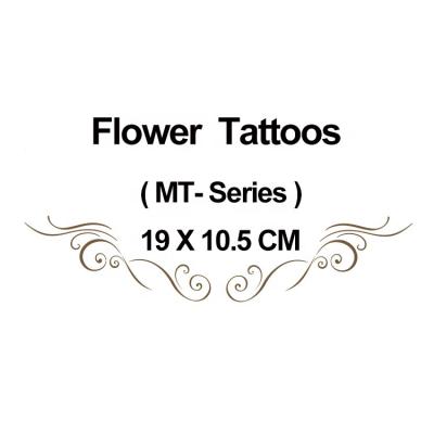 China 10.5*19cm Flower Series Temporary Tattoo Stickers Catalog for sale