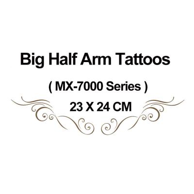 China 23*24CM Large Half Arm Series Temporary Tattoo Stickers Catalog for sale