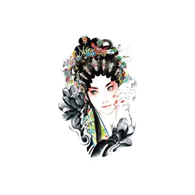 China Half Arm Temporary Tattoo Sticker Classic Beauty's Water Based Tattoos Temporary Tattoos for sale