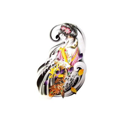 China Half Arm Tattoo Sticker Oriental Beauty Temporary Tattoos Waterproof Temporary Tattoo Sticker for sale