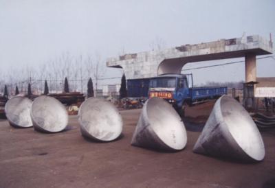 China Large Diameter Dished Tank Heads With 6mm Think And Up To 168 Inches Diameter for sale