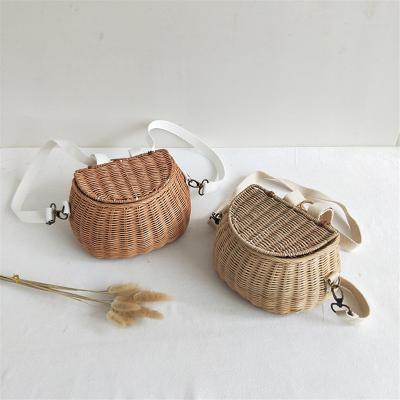 China Kids Bag Rattan Wicker School Shoulder Bags For Kids Cheap Price Kid Lunch Bag Made In Vietnam Wholesale for sale