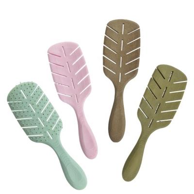 China Detangling Customized Logo Professional Hairdressing Styling Tools Classic Wet Dry Hair Brush Color Detangling Brush For Curly Hair for sale