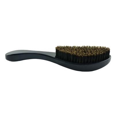 China Free Sample Professional Wholesale Durable Wooden Cheap Hair Curved Beard Brush Waterproof Boar Bristle Wave Brush OEM Hair Brush For Men for sale