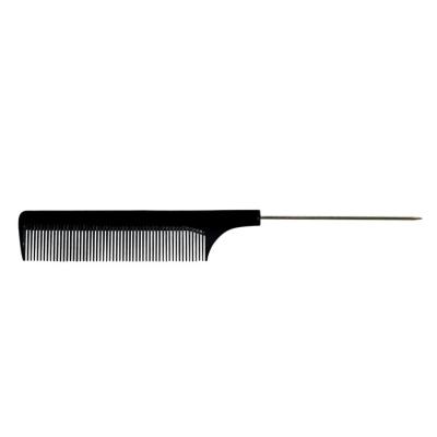 China Custom Plastic Hair Barber Styling Hairdressing Rat Tail Metal Handle OEM Logo Portable Pocket Wholesale Classic Parting Combs For Women for sale