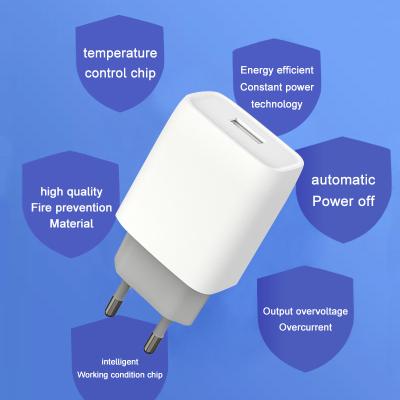 China Wholesale Short Circuit Factory Directly Supply High Quality Mobile Phone 5V/2.1A USB Wall Charger Mobile Phone Fast Charger Head for sale