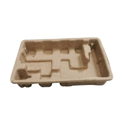 China Industrial Package Biodegradable Paper Insert Recycled Molded Small Paper Pulp Tray Eco Friendly for sale