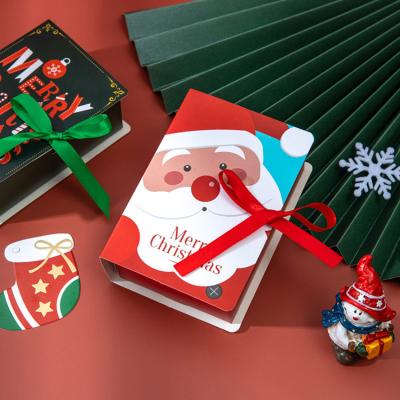 China New Recyclable Christmas Wrapping Candy Gift Paper Box Cartoon Boxes For Packing for sale