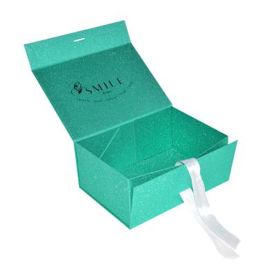 China Wholesale Recyclable Environmental Friendly Luxury Custom Printed Flat Folding Gift Box for sale