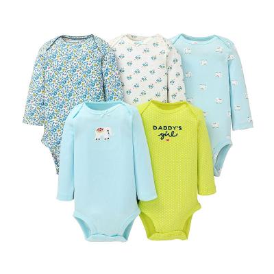 China Breathable Soft Cotton One Piece Newborn Clothes Set For Unisex Baby Rompers for sale