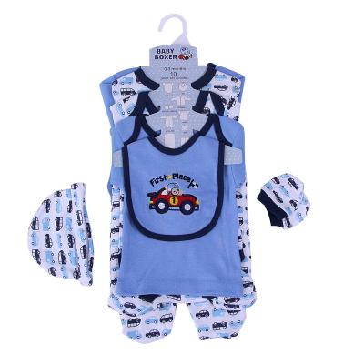 China 8 Pack Breathable Baby Boy Rompers Newborn Clothes Sets Wholesale 100% Cotton Kids Outfit Boutique Kids Clothing for sale