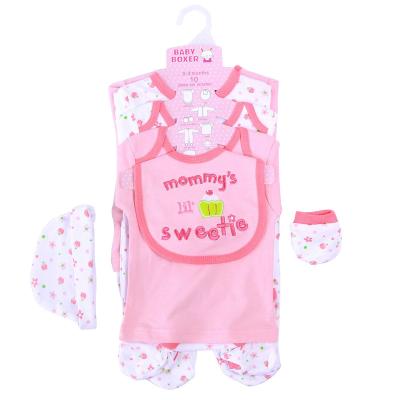 China 2021 Boys Girls Breathable Infant Romper Unisex Newborn Baby Gift Set Clothes Suits for sale