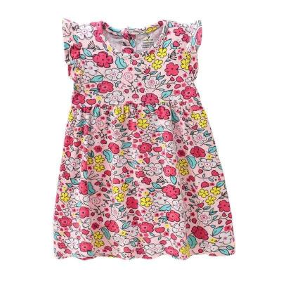 China 2021 New Arrivals Summer Clothing Baby Girl Dress Breathable Cotton Dresses for sale