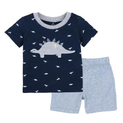 China Breathable Boy Clothing Set Casual 2021 Fashion Summer Shorts Sleeve Children Pajamas Loose Wholesale Clothes for sale