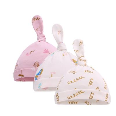 China Fashion Breathable High Quality Cheapest Newborn Baby Cotton Hat Newborn 100% Cotton Grasping Hats And Caps for sale