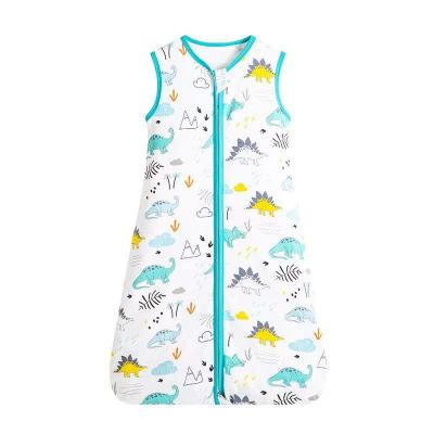 China Amazon Breathable Summer Hot Sale Baby Vest Thin Pajamas Return Toddlers Boy Girl Anti-Kick Sleeveless Baby Sleeping Bags for sale