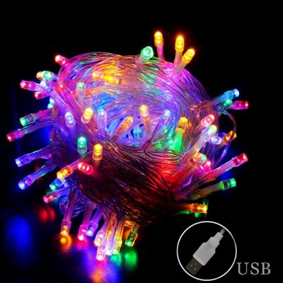 China Xmas Light Christmas Led String Light 16 Color Usb Changing Holiday Lighting Waterproof Fairy Remote Control luces de navidad 2020 for sale