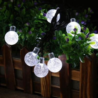 China 2022 Outdoor Solar Garden String Light 50LED 32Ft LED Fairy Lights 8 Modes Waterproof Crystal Indoor Decorative Solar Garden Lights for sale