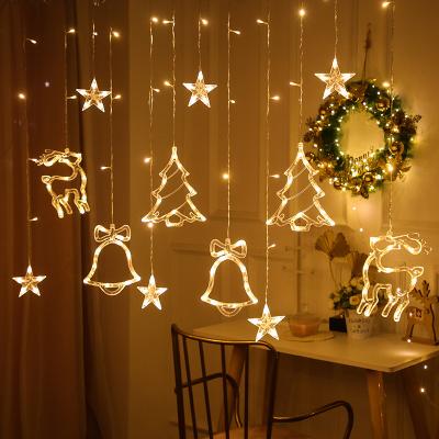 China SD-1 led curtain string lights factory outlets led big star moon string light for room festival curtain christmas light wholesale for sale