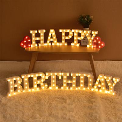 China Wholesale Christmas Marquee Light Up Letters Fashionable Wedding Party LED Decorative Light Up Letters for sale