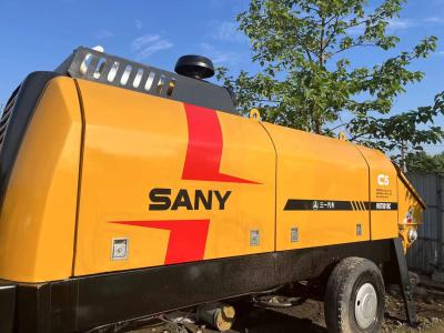 China SANY Used Concrete Trailer Pump Concrete Stationary Pump 85m3/H HBT8018C-5 for sale