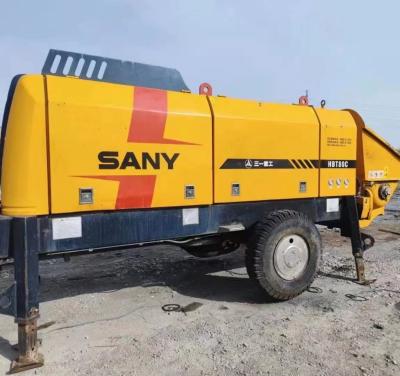 China HBT80C Used Concrete Trailer Pump Stationary Concrete Pump 2020 Model 85m3/H for sale