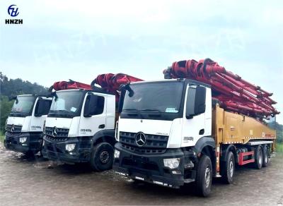 China SANY Hydraulic  Concrete Pump Truck 56m On BENZ Chassis 4143 Manufactured in 2020 for sale