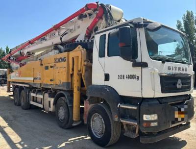 China MC13.50-61 Engine Model HB62V Truck Mounted Concrete Boom Pump with Sitrak Chassis for sale