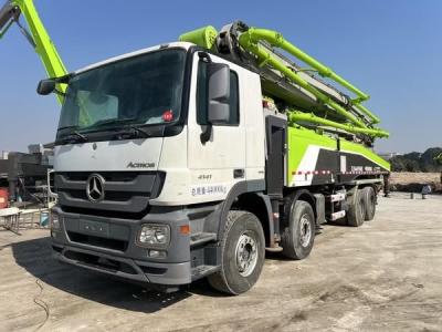 China 56m Used Zoomlion Concrete Pump Truck Ready Mix Cement Boom Pump For Construction Machinery Work for sale